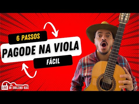 PAGODE NA VIOLA CAIPIRA em 6 passos SIMPLES | mesmo sem ter viola 😮