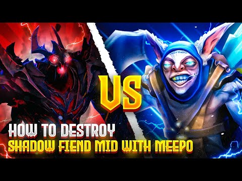 HOW TO DOMINATE SHADOW FIEND MID WITH MEEPO - MEEPO Mid Matchup Guide - Patch 7.32