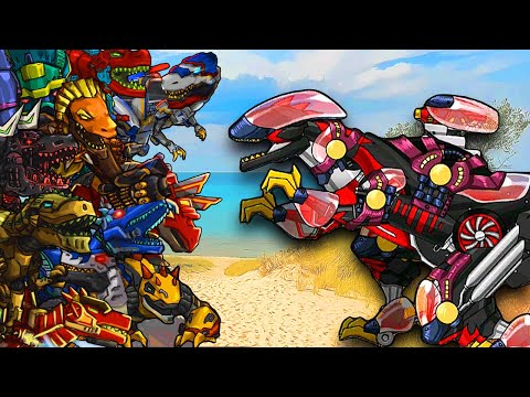 Allosaurus Unfinished Accelerator - Lv 66 - VS 12 Dinosaur - Dino Robot Battle Arena