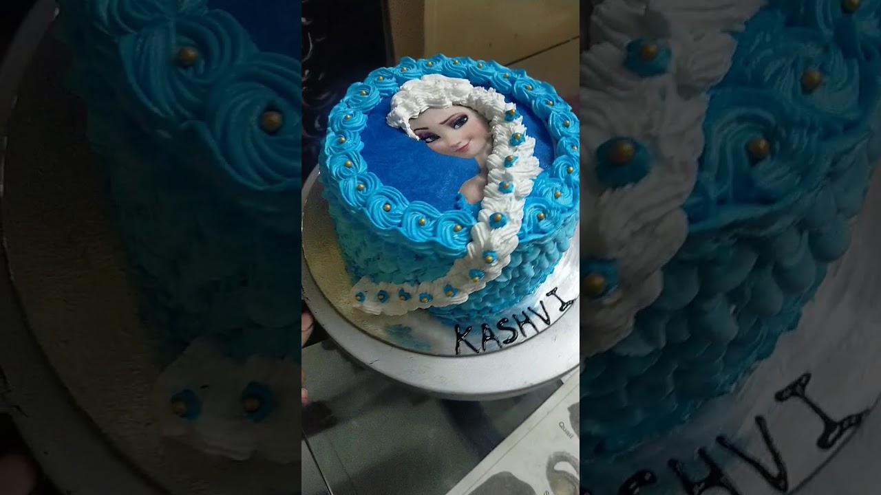 Frozen doll cake|Elsa photo cake| frozen photo cake