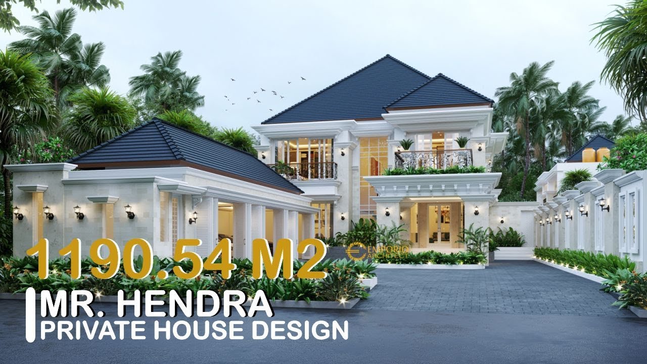 Video 3D Desain Rumah Classic 2 Lantai Bapak Hendra - Medan
