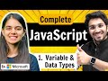 JavaScript Full Course ️ Variables Data Types Lecture 1