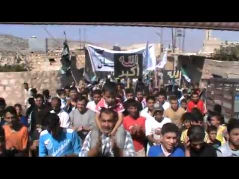 مظاهرة في كفردريان في محافظة إدلب