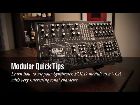 Use a Synthrotek FOLD module as a VCA | Modular Quick Tip