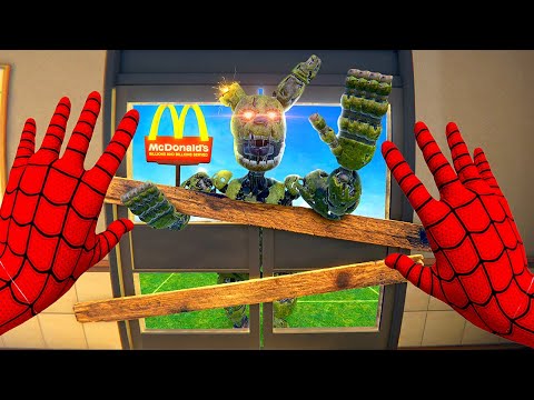 FNAF Animatronics Break Into McDonald's - Bonelab Mods Gameplay