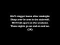Blink 182 - After Midnight (With Lyrics)