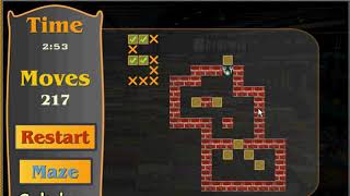 Solving the Sokoban Puzzle. 🧩🧙‍♂🎓 (Archive) (Education Games)
