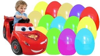 preview picture of video '55 Kinder Surprise Surprise Eggs Cars Disney Pixar Cars 2 Киндер Сюрпризы Тачки'