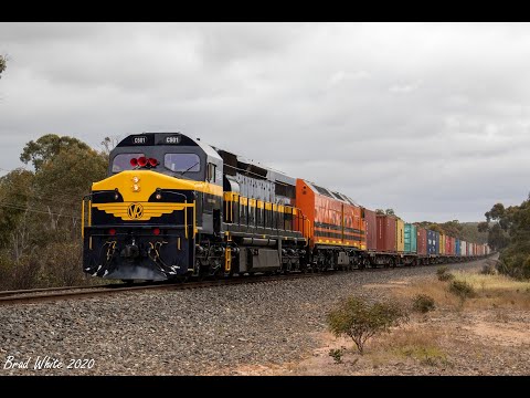 Aussie SD40 C501 leads CLF2 on SCT's 7922V at Great Western plus G540 and BL27 on 7901V- 12/11/20
