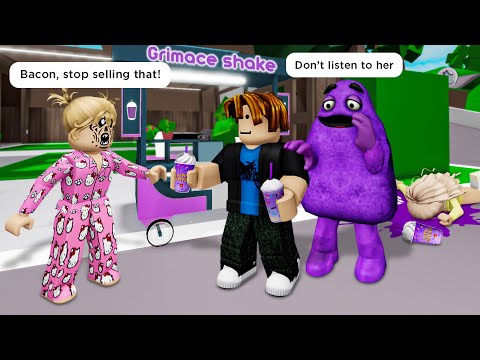 THE EVOLUTION OF GRIMACE SHAKE 🍆🥤 Roblox Brookhaven 🏡 RP - Funny Moments