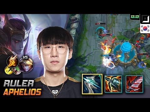 Ruler Aphelios Adc Build Galeforce Fleet Footwork - LOL KR GrandMaster Patch 13.13