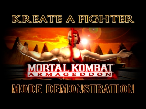 MK: Armageddon - Kreate a Fighter Mode Demonstration - [Демонстрация режим создания бойца]