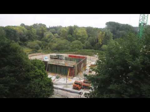 Time-lapse video sequence showing the construction of ESO technical building