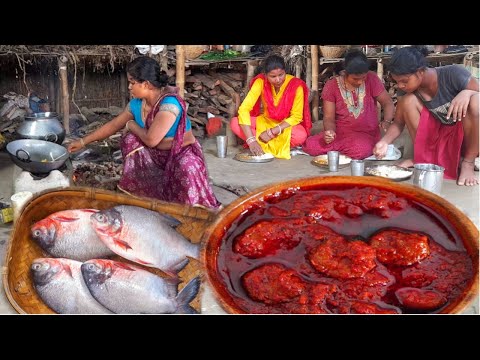 Yummy river fish cooking with country style | Totally different style cooking fish recipe #cooking