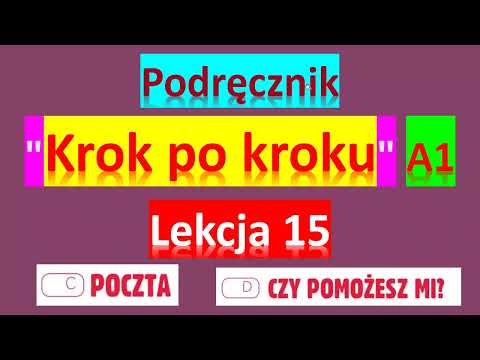 Krok po kroku A1. Урок 15, часть 3. Język polski.