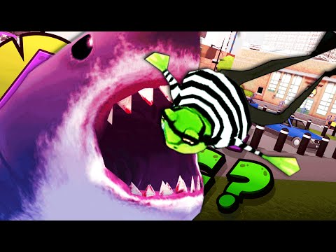 GIANT SHARK VS CRIMINAL!! - The Amazing Frog #1