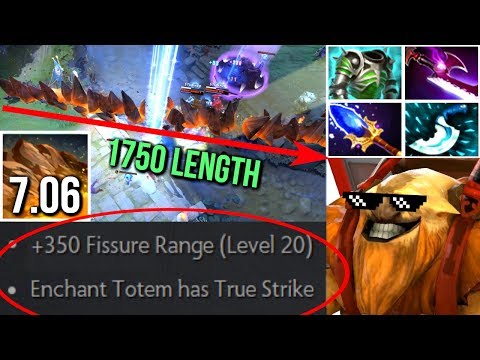 WTF is This 7.06 Earthshaker Mid 1750 Fissure Length and True Strike Totem by rmN- Fun Dota 2