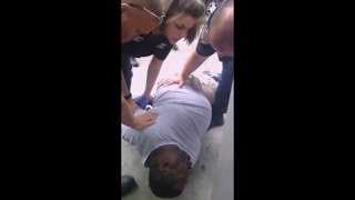 NYPD Cops choke Black man to death for selling a 50 cent Cigarette ! ... Extended Footage