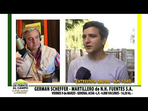 DE FRENTE AL CAMPO junto al SECTOR PRODUCTIVO -G. SCHEFFER -MARTES 6 MARZO-