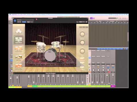 Logic Pro X Tutorials - Drummer tracks & Drum Kit Designer 3/4