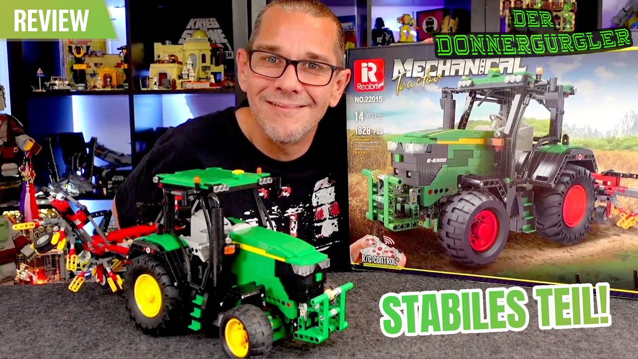 Reobrix Big Deere Tractor  (22015) -  im Original John Deere  MOC vom Designer  Mäkkes