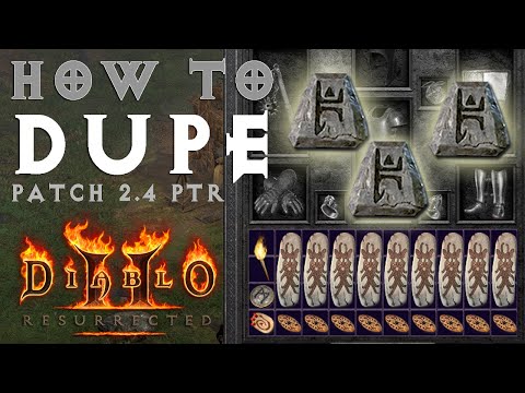 How to Dupe in D2R (Public Test Realm - Patch 2.4)