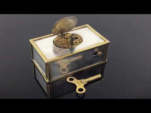 Rare 19th century silver cased bird automaton