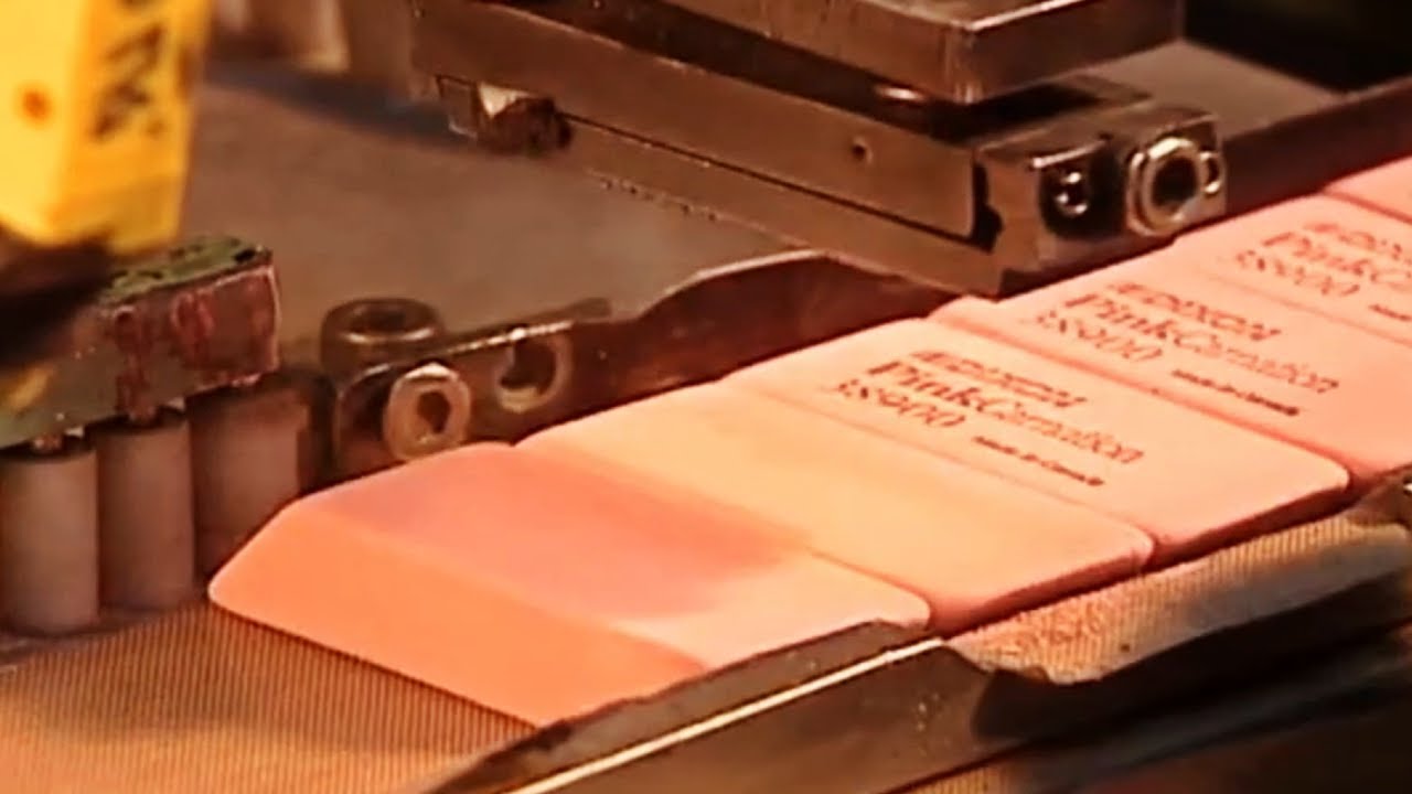 COMO se HACEN las GOMAS de BORRAR | ASÍ se FABRICAN 100.000 GOMAS de BORRAR cada día