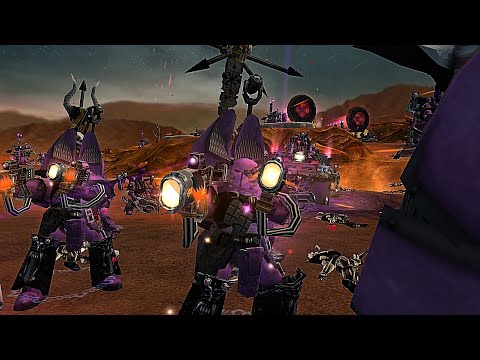 Emperor's Children vs Dark Elders: Dawn of War - Unification mod Survival | Warhammer 40k