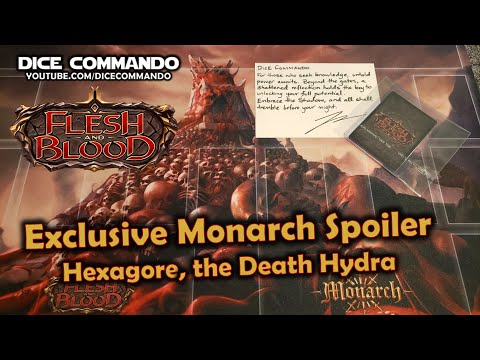 Flesh and Blood TCG | Go Again! Ep63 - Exclusive Monarch Spoiler: Hexagore, the Death Hydra