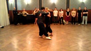 Video thumbnail for Hernan Ohaco y Kaisa Saarinen. Seminar in tango club Edissa.
