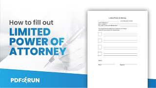 How to Fill Out Limited Power of Attorney Online | PDFRun
