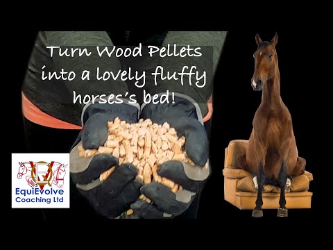 YouTube video about: How to use pelleted horse bedding?