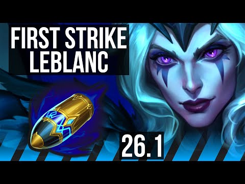 LEBLANC vs IRELIA (MID) | First Strike, 42K damage | KR Diamond | 26.1