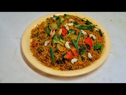 Veg Singapore Fried Rice Recipe Restaurant Style | Veg Singapuri Fry Rice Recipe | Easy Veg Fry Rice