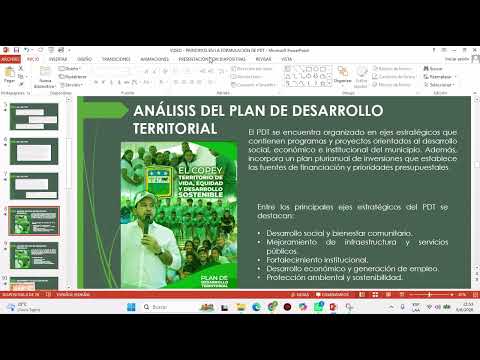 Principios en la Formulación de PDT – [EL COPEY CESAR] – UniMagdalena 2026.