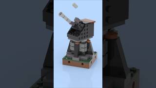 LEGO Mini Modular AA Turret 🎯💥 Small Build, BIG Impact! 🔫✨ #lego #legoshorts #legomoc #legoanimation