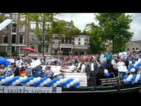 Amsterdam Canal Parade 2012 - Prinsegracht Amsterdam, 4 August - Boat number 1, 2 and 3