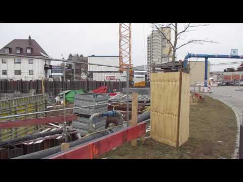 REGENSBURGO: Baustelle bei REWE Kastenmaier Straße, Alte Straubinger Straße (Teil 1)