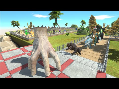 HAND WEDNESDAY DESERT ISLAND DEATH RUN - Animal Revolt Battle Simulator