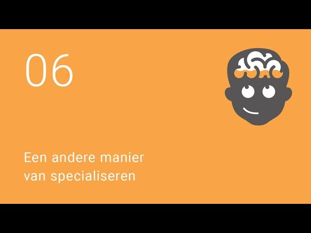 Een andere manier van specialiseren