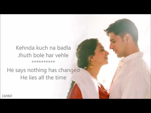 Ranjha Lyrics (English Translation) | Shershaah | Sidharth – Kiara | B Praak | Jasleen R  | Anvita