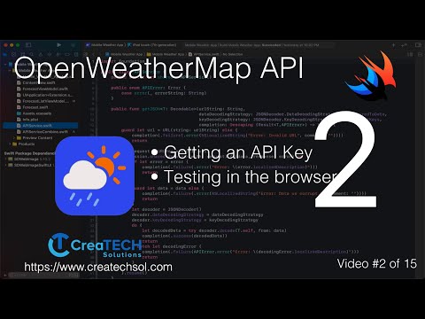 SwiftUI Weather App 2: The OpenWeatherMap API Key thumbnail