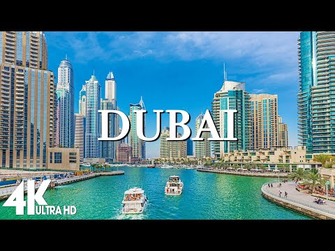 FLYING OVER DUBAI (4K UHD) - Soft Piano Music With Wonderful Natural Landscapes To Calm Your Mind