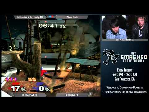 Get Smashed at the Foundry #49 - Winner Finals: CLG.PewPewU (Falco/Fox) vs MIOM|SFAT (Fox)