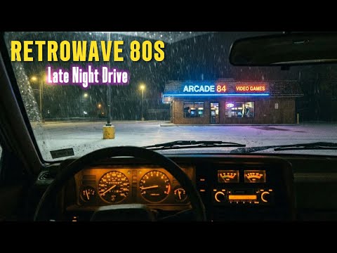 Synthwave Night Drive • Late Night Arcade Stop • 80s Retro Music