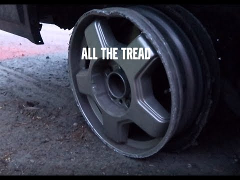 1st YouTube video about how far can you drive on a rim