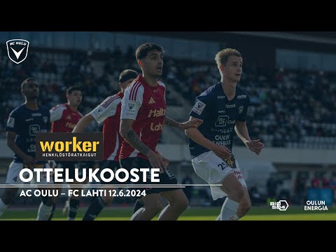 Worker ottelukooste AC Oulu - FC Lahti 12.6.2024 (Veikkausliiga)