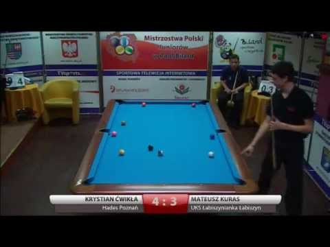 Mistrzostwa Polski Juniorów w Bilard 10 bil - Kielce 2014 Ćwikla Kuras