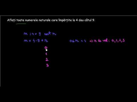 The division theorem with remainder | Lectii-Virtuale.ro